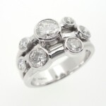 18ct White Gold Diamond (1.62ct) Bubble Dress Ring