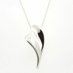 Silver Twisted Heart Pendant