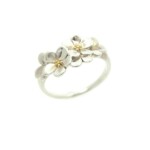 Silver & 18ct Gilded Daisy Dress Ring
